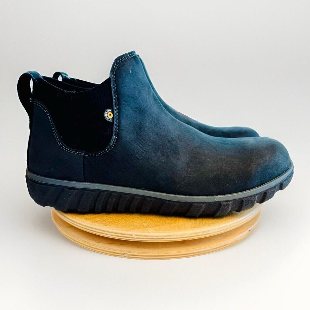 Bogs Classic Casual Chelsea Ankle Boots Mens Size 9.5 D Waterproof Leather NWT‎